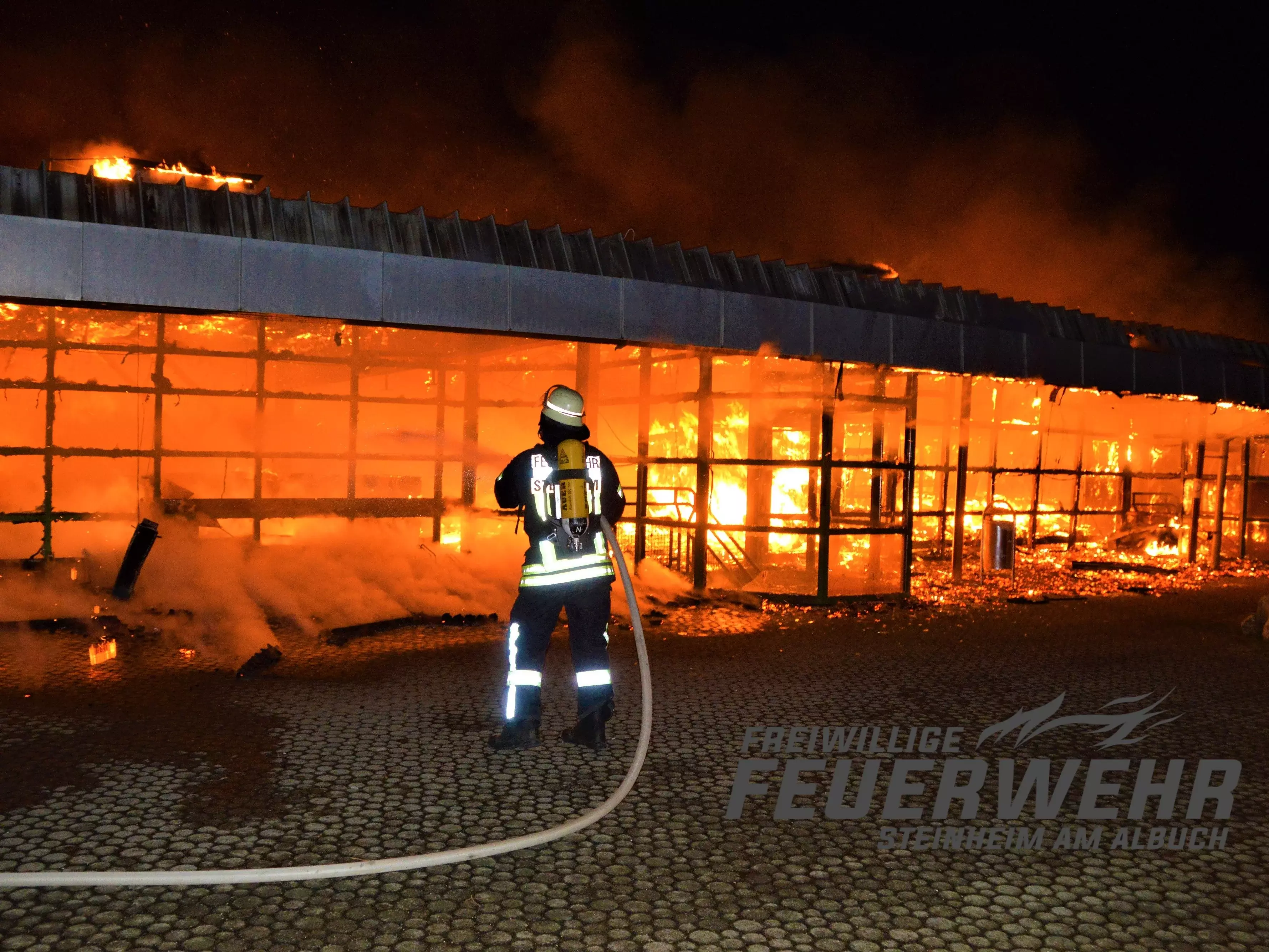 Großbrand Wentalhalle